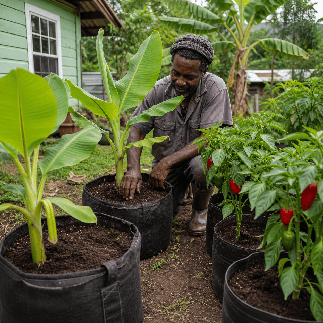 Container & Grow-Bag Farming